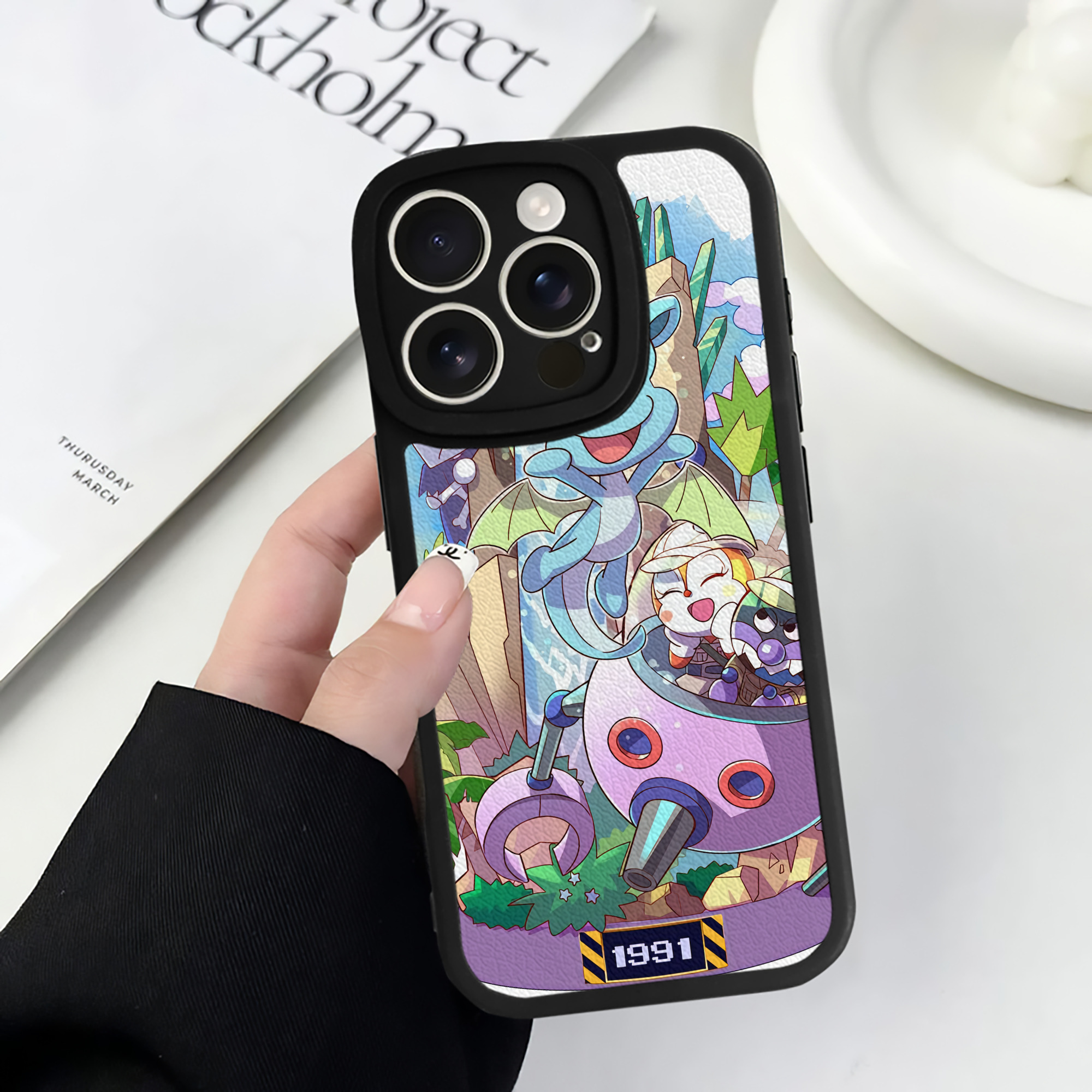 （画像用） アンパンマン Anpanman 【iPhone 16シリーズ対応】シリコンスマホケース（レザー調） 材質：シリコン